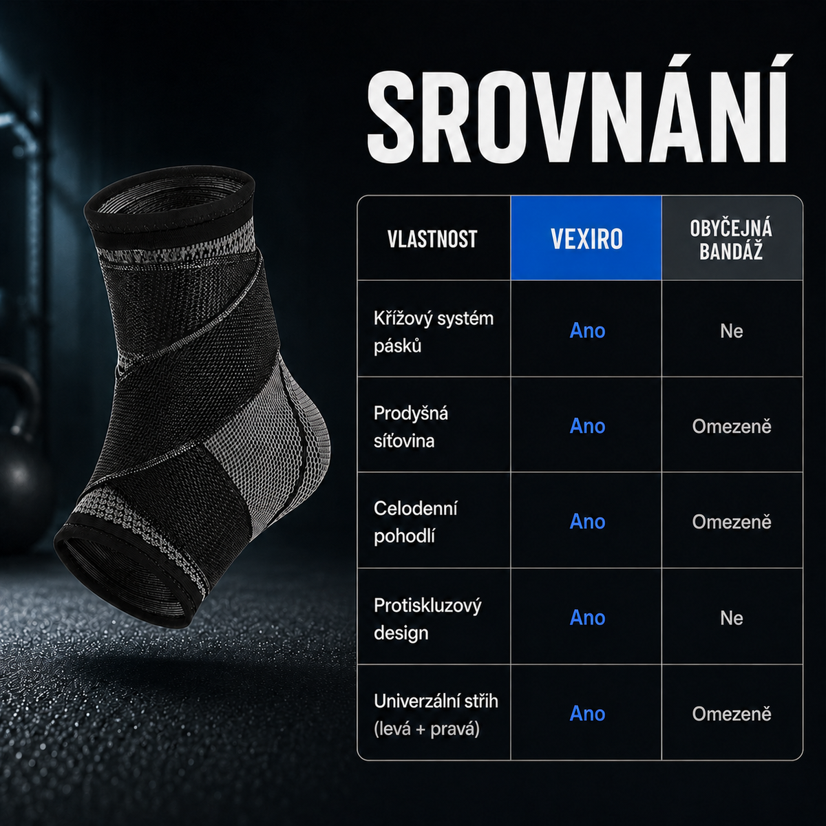 Vexiro Compression Ankle Sleeve 6